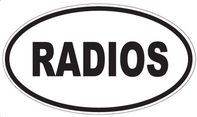 RADIOS - Oval Sticker