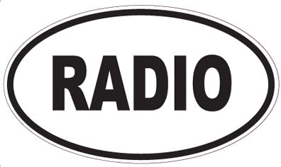 RADIO - Oval Magnet