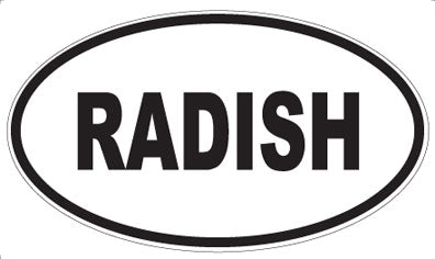 RADISH - Oval Magnet