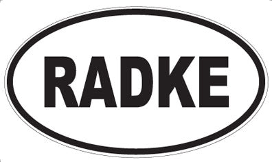 RADKE - Oval Magnet