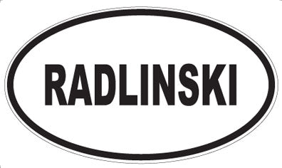 RADLINSKI - Oval Magnet