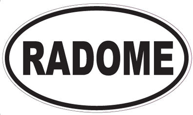RADOME - Oval Sticker