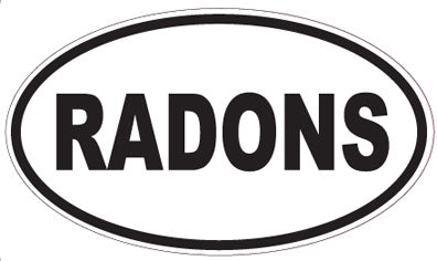 RADONS - Oval Sticker