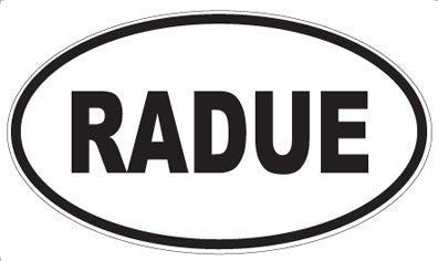 RADUE - Oval Magnet