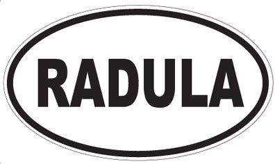 RADULA - Oval Sticker