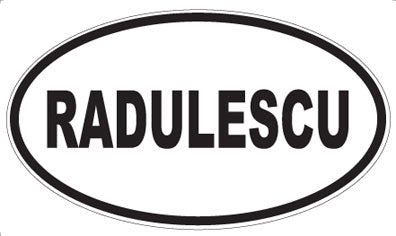 RADULESCU - Oval Magnet