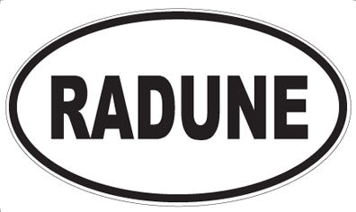 RADUNE - Oval Magnet