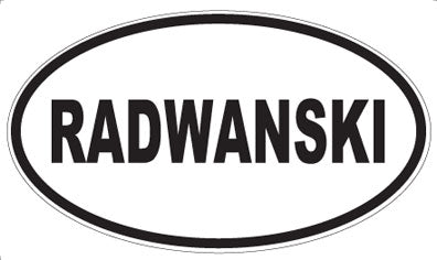 RADWANSKI - Oval Magnet