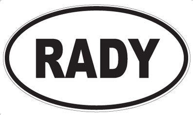 RADY - Oval Magnet