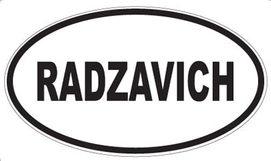 RADZAVICH - Oval Magnet