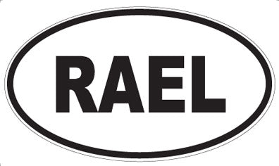 RAEL - Oval Sticker