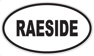 RAESIDE - Oval Magnet
