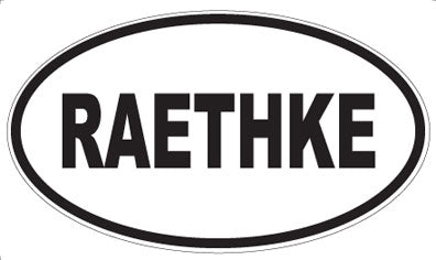 RAETHKE - Oval Magnet