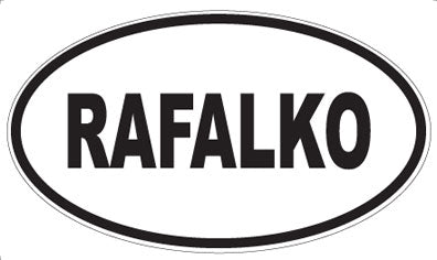 RAFALKO - Oval Magnet