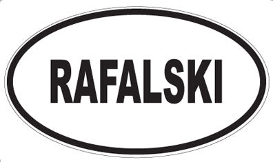 RAFALSKI - Oval Magnet