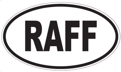 RAFF - Oval Sticker