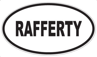RAFFERTY - Oval Magnet