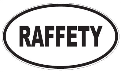 RAFFETY - Oval Magnet