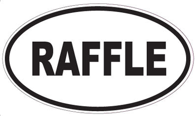 RAFFLE - Oval Sticker