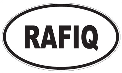 RAFIQ - Oval Magnet