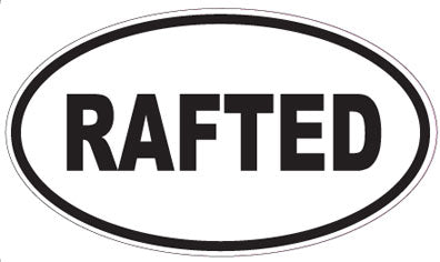 RAFTED - Oval Sticker