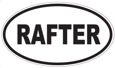 RAFTER - Oval Sticker