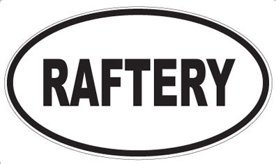 RAFTERY - Oval Magnet