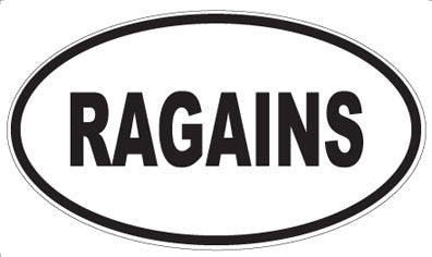 RAGAINS - Oval Magnet