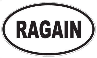RAGAIN - Oval Magnet
