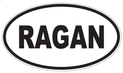 RAGAN - Oval Magnet