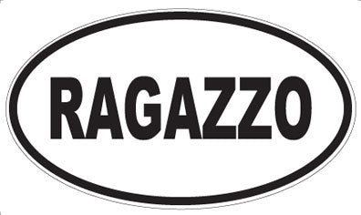 RAGAZZO - Oval Magnet