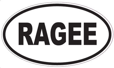 RAGEE - Oval Magnet