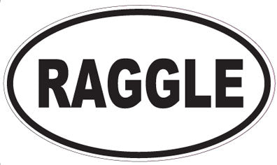 RAGGLE - Oval Sticker