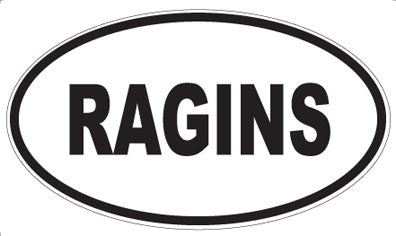 RAGINS - Oval Magnet