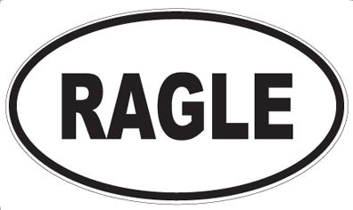 RAGLE - Oval Magnet