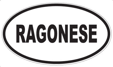 RAGONESE - Oval Sticker
