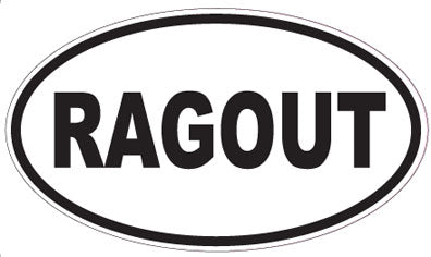 RAGOUT - Oval Sticker