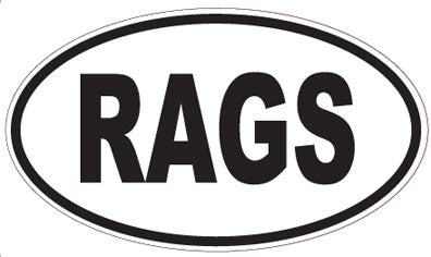 RAGS - Oval Sticker