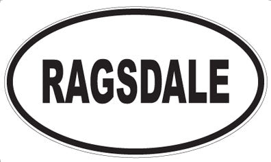 RAGSDALE - Oval Magnet