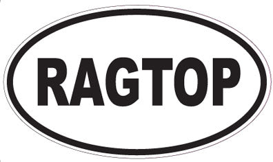 RAGTOP - Oval Sticker
