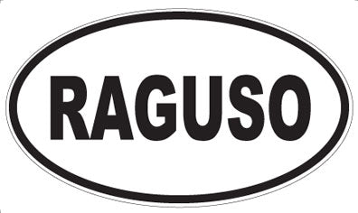 RAGUSO - Oval Magnet
