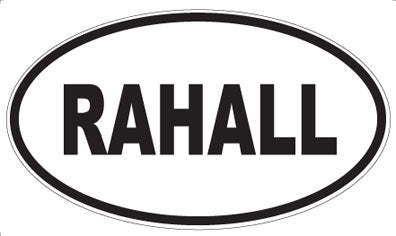 RAHALL - Oval Magnet