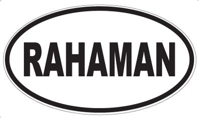 RAHAMAN - Oval Magnet