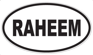 RAHEEM - Oval Magnet