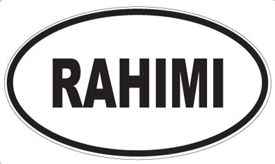 RAHIMI - Oval Magnet