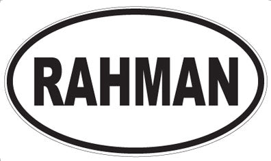 RAHMAN - Oval Magnet