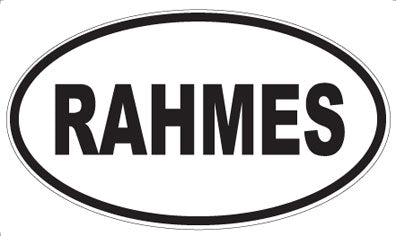 RAHMES - Oval Magnet