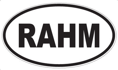 RAHM - Oval Magnet