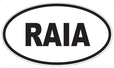 RAIA - Oval Magnet