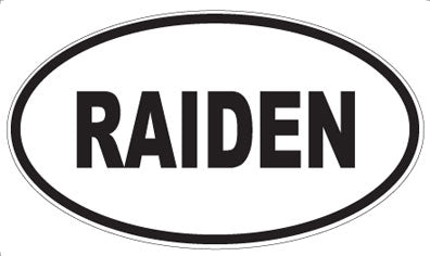 RAIDEN - Oval Magnet